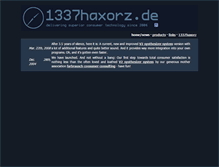 Tablet Screenshot of 1337haxorz.de